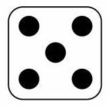dice with no.5